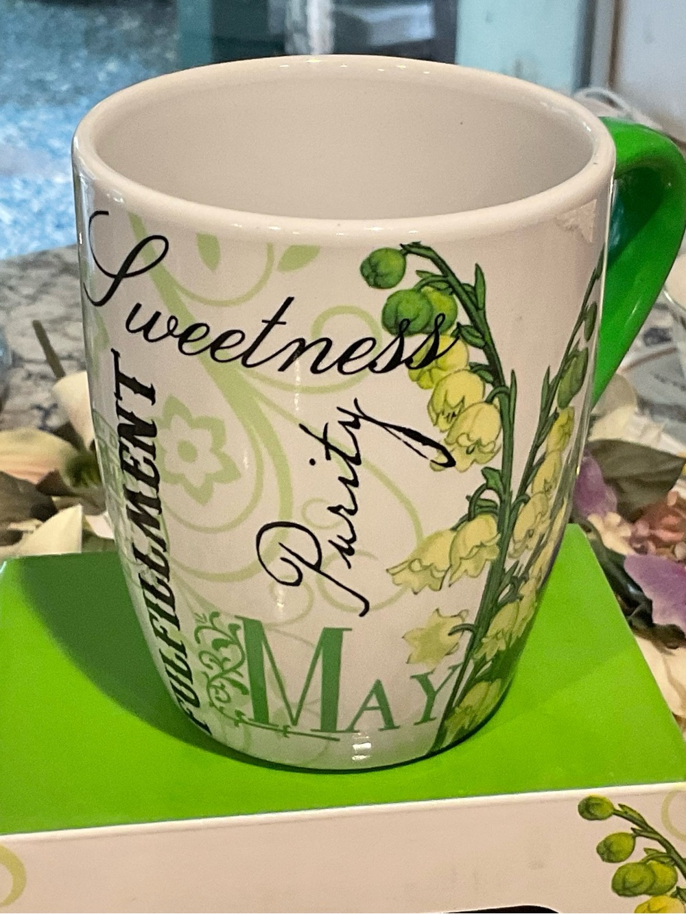 #23–MAY BIRTHDAY MUG BY GIFTCRAFT-NEW IN BOX-CERAMIC